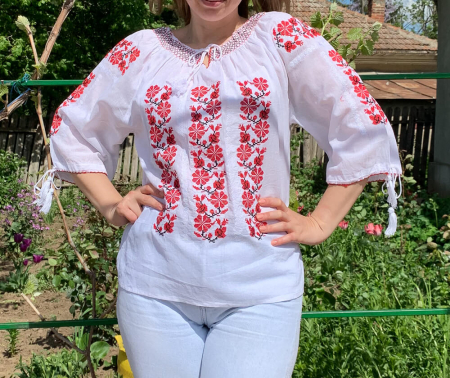 Maneca 3/4 - Ie traditionala romaneasca Amedea