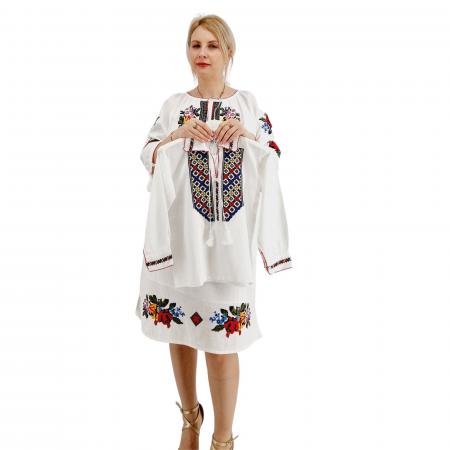 Блузи с бродерия за момчета - Ie Traditionala baieti Tricolor