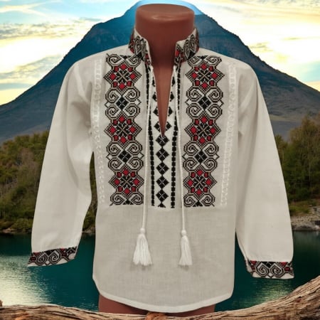 Блузи с бродерия за момчета - Ie Traditionala baieti Fanel 8