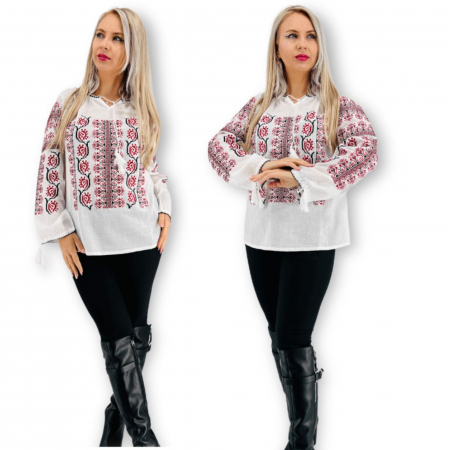 Maneca lunga - Ie traditionala Bianca 45