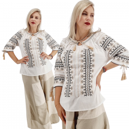 Maneca lunga - Ie traditionala Bianca 59