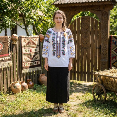 Бродирани блузи - Елегантна блуза Брадута 8