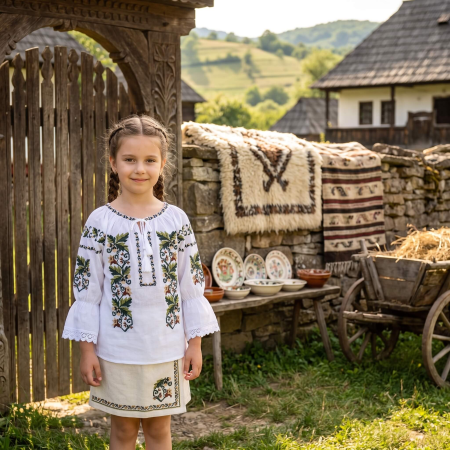 Copii - Ie traditionala fetite Braduta 3