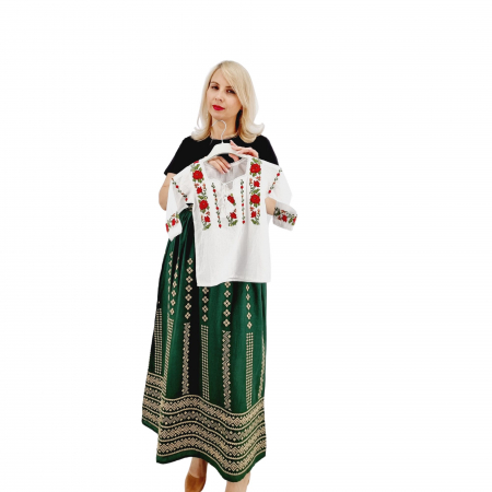 Блузи за момичета с бродерия - Ie traditionala fetite Marta 2