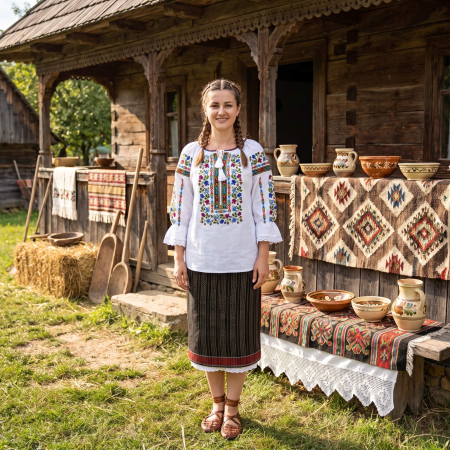 Maneca lunga - Ie Traditionala Geta 6