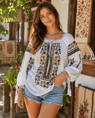 Maneca 3/4 - Ie Traditionala Geta