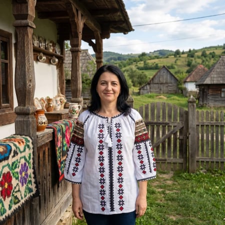 Maneca lunga - Ie traditionala Leah 3