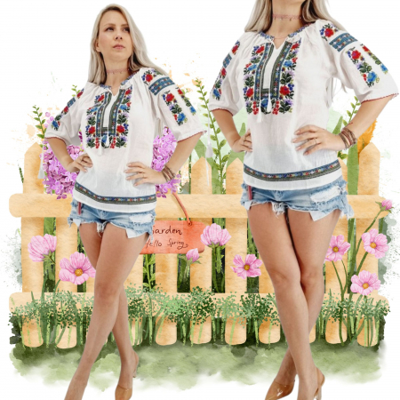 Maneca 3/4 - Ie Traditionala Leila 30