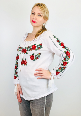 Дамски ризи с бродерия - Елегантна блуза Pemota 16