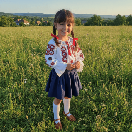 Ii Fete - Ie traditionala pentru fetite Diana 4