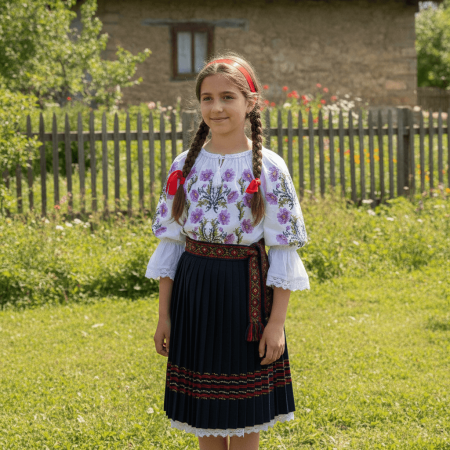 Ii Fete - Ie traditionala pentru fetite Aniela 4
