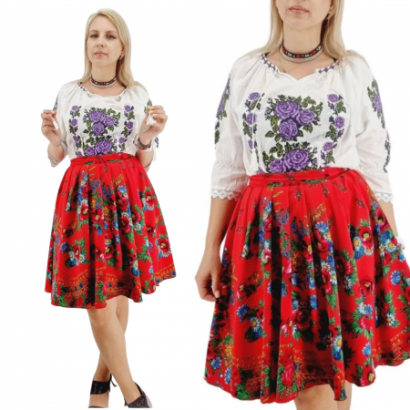 Maneca 3/4 - Ie Traditionala Roza 18