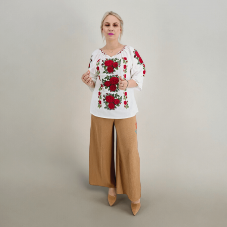Maneca lunga - Ie Traditionala Roza 22
