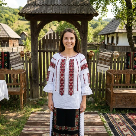 Бродирани блузи - Ie traditionala Tania