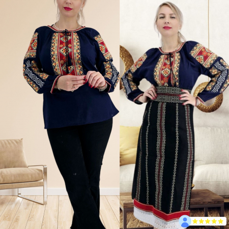 Maneca lunga - Ie traditionala Vivi