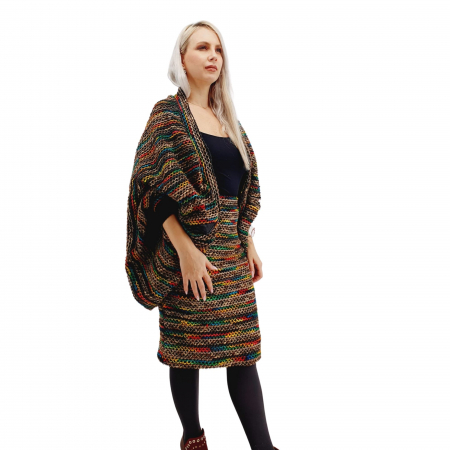 Jacheta dama multicolor din lana [1]