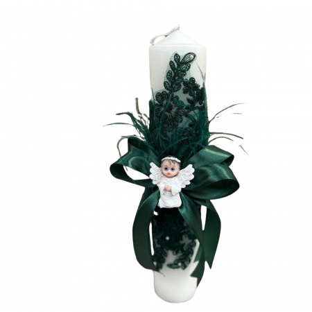 Lumanari - Lumanare Botez Ingeras - Verde