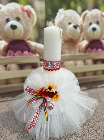 Lumanari - Lumanare Botez cu motive traditionale
