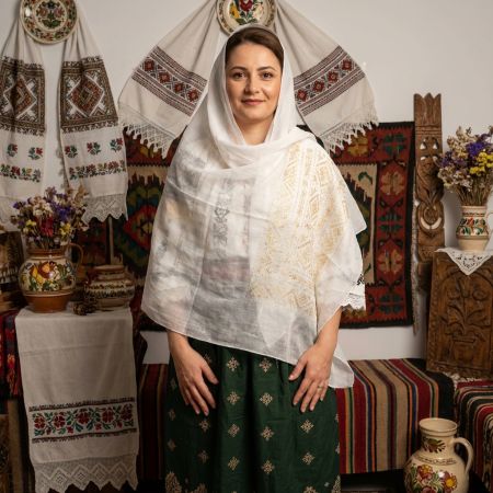 Marame brodate - Marama traditionala Raluca