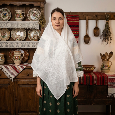 Marame brodate - Marama traditionala Valentina