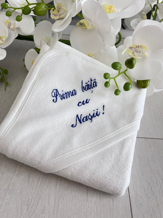 Prosop baie cu mesaj brodat [0]