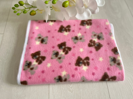 Accesorii botez - Pled polar uni patrat