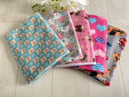 Accesorii botez - Pled polar uni patrat