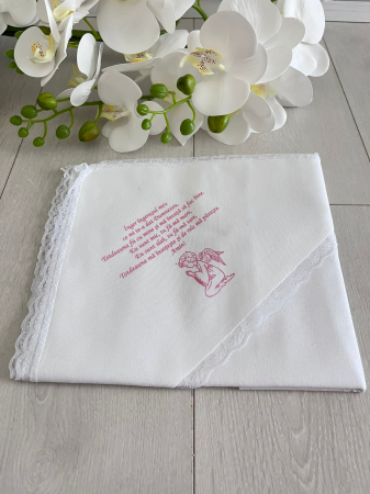 Accesorii botez - Panza de mir cu mesaj