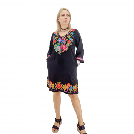 Rochie neagra cu Broderie Danuta 2 [1]