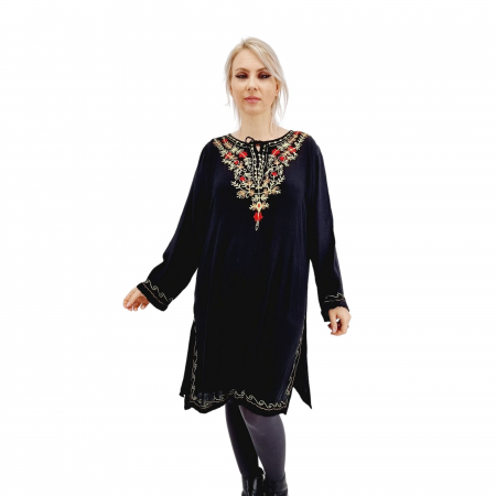 Rochie - Bluza Vaporoasa Brodata Olivia 8 [5]
