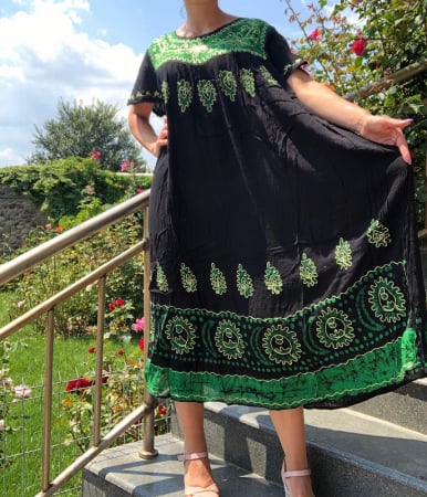 Рокли с бродерия - Rochie lejera cu broderie traditionala Amelia 4