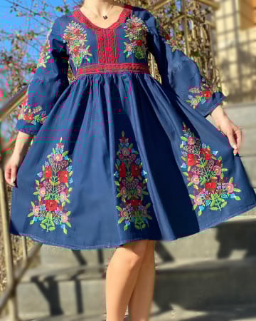 Рокли с бродерия - Rochie Traditionala Anabela 3