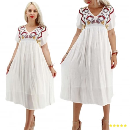 Рокли с бродерия - Rochie cu motive traditionale Antoaneta 4