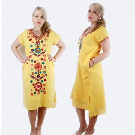 Рокли с бродерия - Rochie Brodata Codrina 3