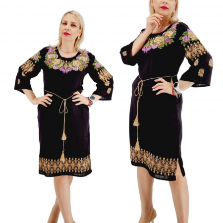 Рокли с бродерия - Rochie Brodata Traditional  Atena 4