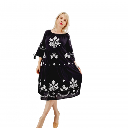 Рокли с бродерия - Rochie Brodata Traditional  Atena 5