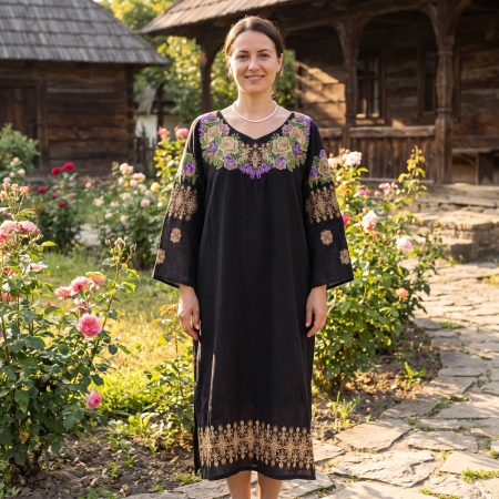 Rochii traditionale - Rochie Brodata Trandafira