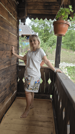 Rochie Alba cu Broderie Ilincuta 2 [3]