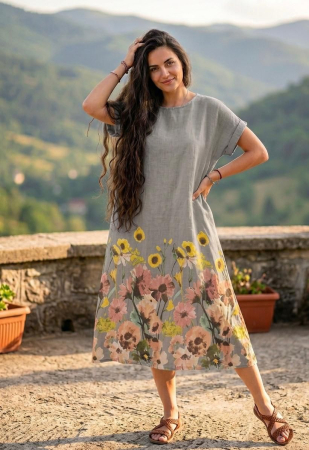 Rochie cu imprimeu Primavara [1]