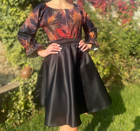 Rochii Elegante - Rochie cu motive florale eleganta Teo 3