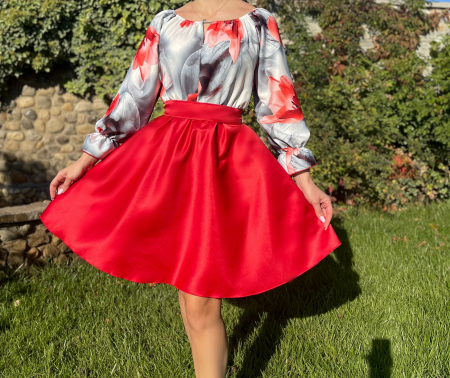 Rochie cu motive florale eleganta Teo 4 [3]