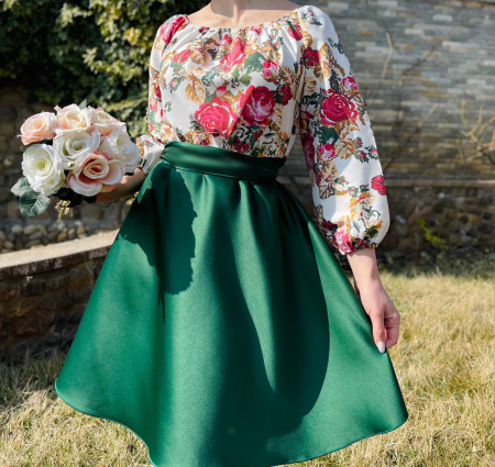 Rochie cu motive florale eleganta Teo 7 [3]