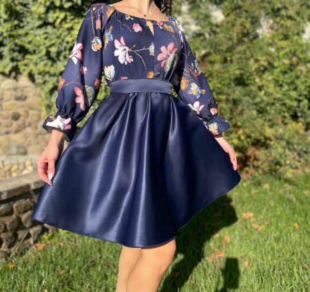 Rochie cu motive florale eleganta Teo [1]