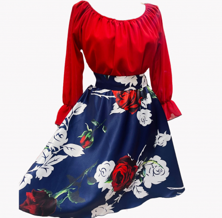 Rochie Mila Flowers Midi [1]