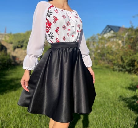 Елегантни рокли - Rochie cu motive florale eleganta Natalia