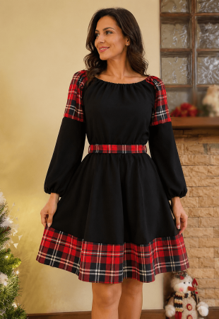 Елегантни рокли - Rochie Dama British Style