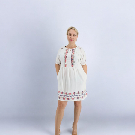 Рокли с бродерия - Rochie Dama cu Broderie Agripina