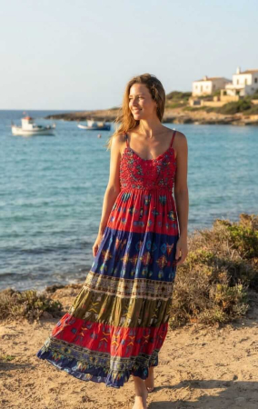 Rochii Elegante - Rochie cu bretele Dama Maxi