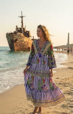 Rochii Elegante - Rochie Dama Maxi Voal Subtire cu paiete
