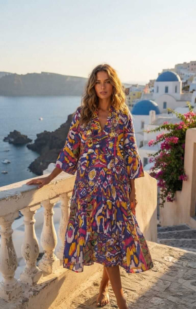 Rochii Elegante - Rochie Dama Maxi Voal Subtire cu ciucuri 6